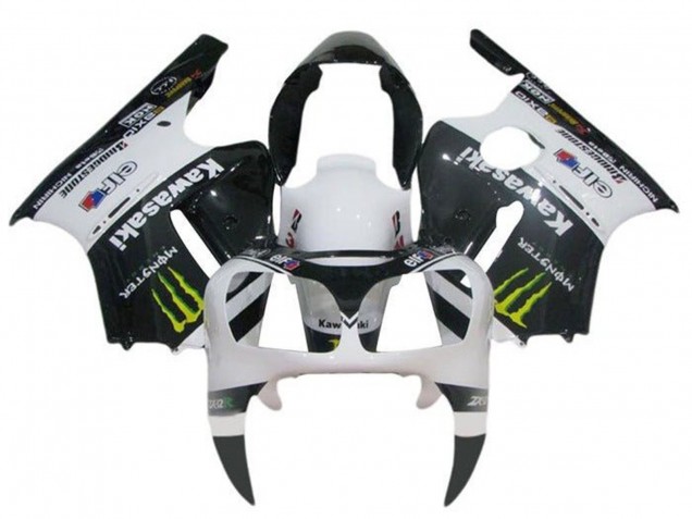 2002-2006 Kawasaki ZX12R Motorcycle Fairings - White Black Yellow Monster UK Manufacturers