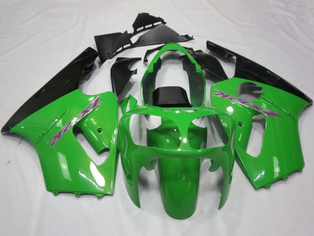 2002-2006 Kawasaki ZX12R Motorcycle Fairings - Green Black Purple UK Manufacturers