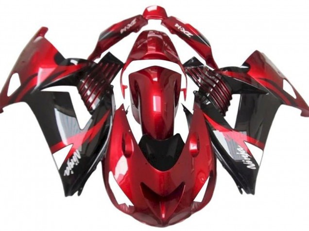 2012-2024 Kawasaki ZX14R ZZR1400 Motorcycle Fairings - Red Glossy Black White Ninja UK Manufacturers