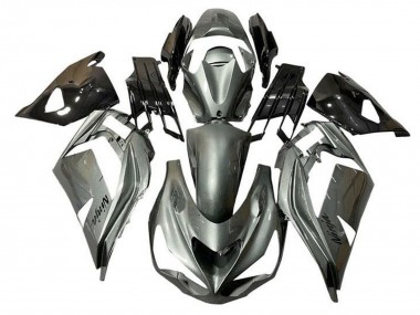 2012-2024 Kawasaki ZX14R ZZR1400 Motorcycle Fairings - Metallic Silver Black UK Manufacturers