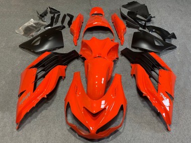2012-2024 Kawasaki ZX14R ZZR1400 Motorcycle Fairings - Red Matte Black UK Manufacturers