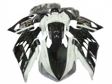 2012-2024 Kawasaki ZX14R ZZR1400 Motorcycle Fairings - White Black UK Manufacturers