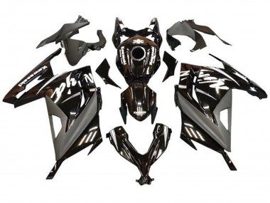 2013-2024 Kawasaki EX300 Motorcycle Fairings - Glossy Black Matte Black White UK Manufacturers