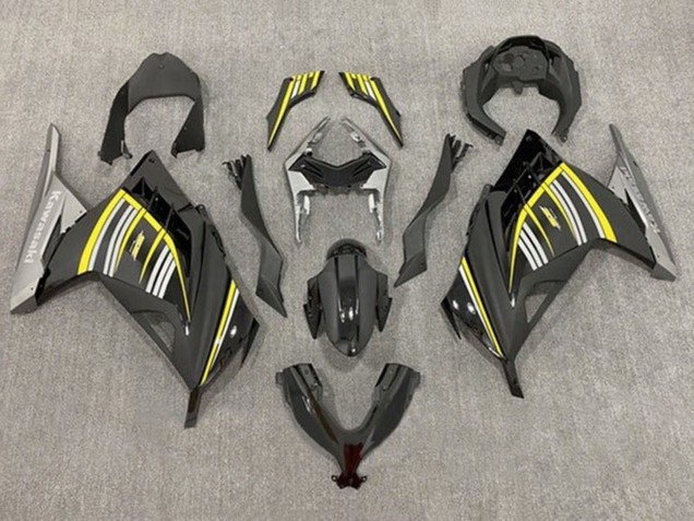 2013-2024 Kawasaki EX300 Motorcycle Fairings - Yellow Silver Glossy Black Matte Black UK Manufacturers