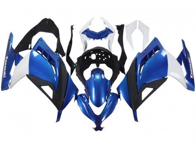 2013-2024 Kawasaki EX300 Motorcycle Fairings - White Blue Black UK Manufacturers