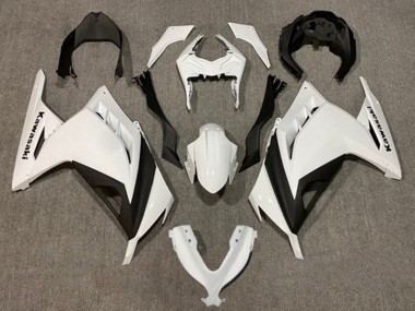 2013-2024 Kawasaki EX300 Motorcycle Fairings - Pearl White Black UK Manufacturers