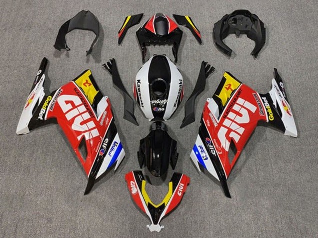 2013-2024 Kawasaki EX300 Motorcycle Fairings - White Red Yellow Blue Black Givi UK Manufacturers
