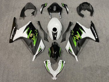 2013-2024 Kawasaki EX300 Motorcycle Fairings - White Green Black UK Manufacturers