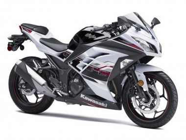 2013-2024 Kawasaki EX300 Motorcycle Fairings - White Black Red Accents UK Manufacturers