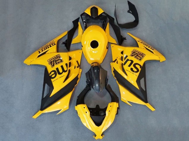 2013-2024 Kawasaki EX300 Motorcycle Fairings - Yellow Black Supreme UK Manufacturers