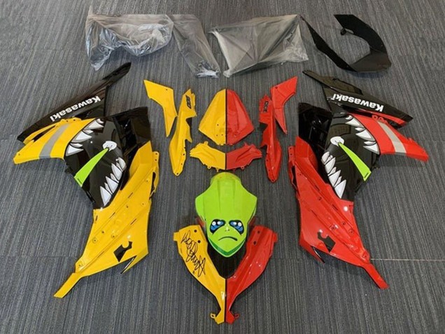 2013-2024 Kawasaki EX300 Motorcycle Fairings - Yellow Red Green Shark UK Manufacturers