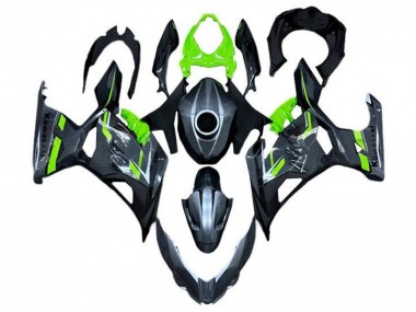 2018-2024 Kawasaki Ninja 400 Motorcycle Fairings - Green Grey UK Manufacturers