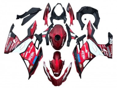 2018-2024 Kawasaki Ninja 400 Motorcycle Fairings - Red Blue White Trick Star Bridgestone UK Manufacturers