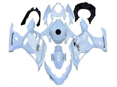 2018-2024 Kawasaki Ninja 400 Motorcycle Fairings - Pearl White UK Manufacturers