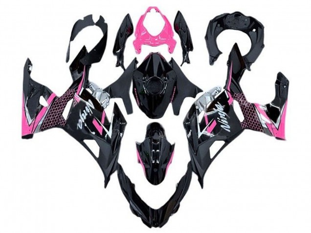 2018-2024 Kawasaki Ninja 400 Motorcycle Fairing - Glossy Black Pink White UK Manufacturers