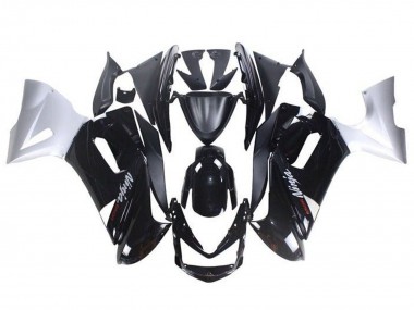 2006-2008 Kawasaki Ninja 650 EX650 Motorcycle Fairings - Glossy Black White UK Manufacturers