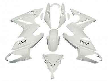 2009-2011 Kawasaki Ninja 650 EX650 Motorcycle Fairings - White UK Manufacturers
