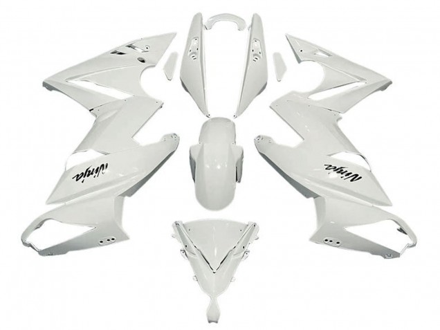2009-2011 Kawasaki Ninja 650 EX650 Motorcycle Fairings - White UK Manufacturers
