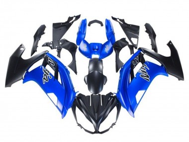 2012-2016 Kawasaki Ninja 650 EX650 Motorcycle Fairings - Blue Matte Black UK Manufacturers