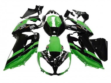 2012-2016 Kawasaki Ninja 650 EX650 Motorcycle Fairings - Green Black Stripe UK Manufacturers