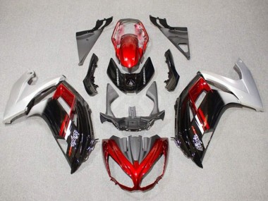 2012-2016 Kawasaki Ninja 650 EX650 Motorcycle Fairings - Silver Red Glossy Black UK Manufacturers