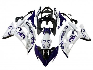 2017-2019 Kawasaki Ninja 650 EX650 Motorcycle Fairings - White Dark Blue Black UK Manufacturers
