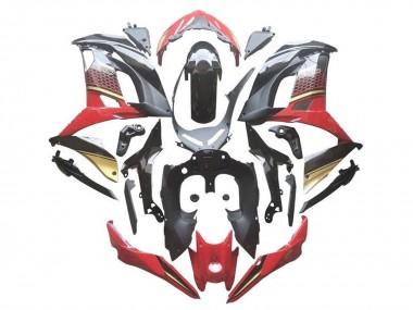 2017-2019 Kawasaki Ninja 650 EX650 Motorcycle Fairings - Red Black Gold UK Manufacturers