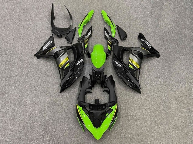 2017-2019 Kawasaki Ninja 650 EX650 Motorcycle Fairings - Green Yellow Grey Black UK Manufacturers