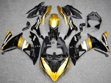 2017-2019 Kawasaki Ninja 650 EX650 Motorcycle Fairings - Gold Black White UK Manufacturers