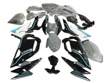 2020-2025 Kawasaki Ninja 650 EX650 Motorcycle Fairings - White Blue Glossy Black UK Manufacturers