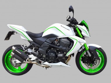 2007-2009 Kawasaki Z1000 Motorcycle Fairings - White Green UK Manufacturers