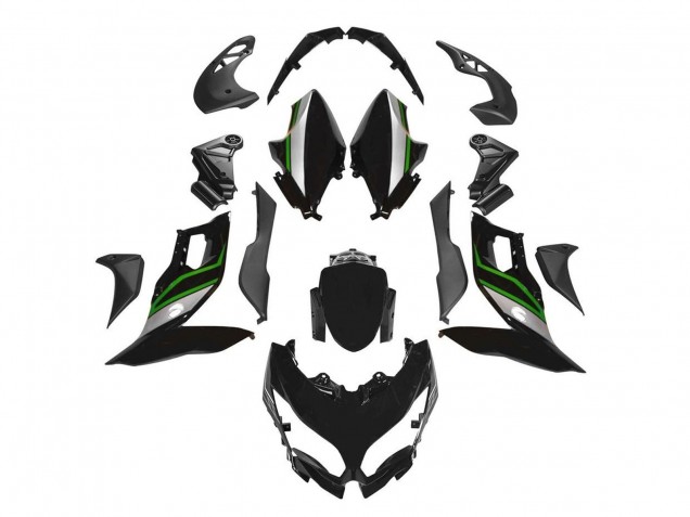 2015-2021 Kawasaki Versys 650 Motorcycle Fairings - Black Green Silver UK Manufacturers