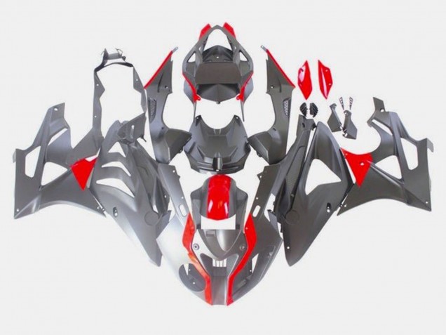 2009-2014 BMW S1000RR Bike Fairings - Red Matte Black UK Manufacturers
