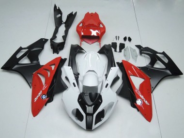 2009-2014 BMW S1000RR Motorcycle Fairings - White Red Matte Black UK Manufacturers