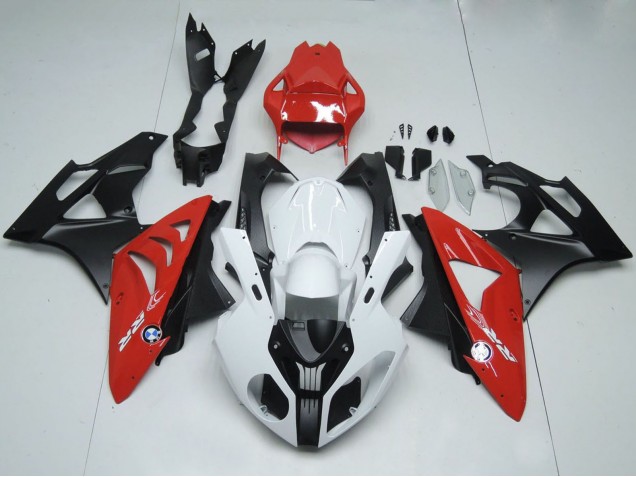 2009-2014 BMW S1000RR Motorcycle Fairings - White Red Matte Black UK Manufacturers