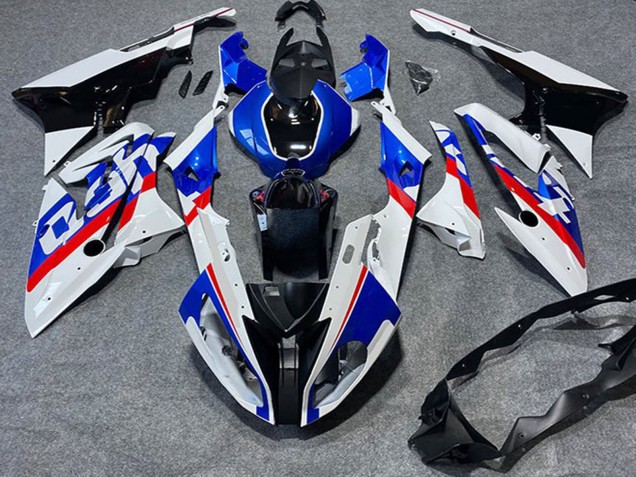 2009-2014 BMW S1000RR Motorcycle Fairings - White Red Blue Glossy Black Tyco UK Manufacturers