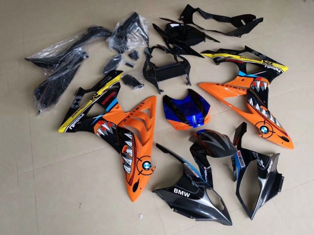 2009-2014 BMW S1000RR Motorcycle Fairings - Yellow Blue Orange Black Shark UK Manufacturers