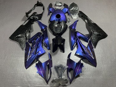 2015-2016 BMW S1000RR Motorcycle Fairings - Purple Faux Forged Carbon Fiber UK Manufacturers