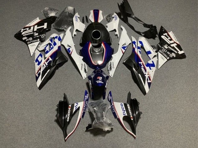 2015-2016 BMW S1000RR Motorcycle Fairings - White Blue Black Tyco UK Manufacturers