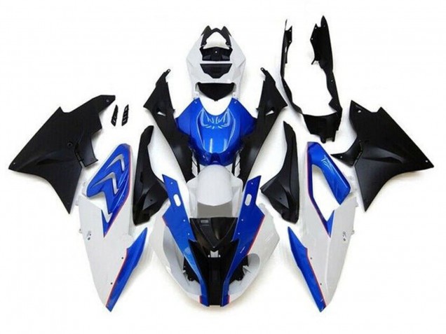 2017-2018 BMW S1000RR Motorcycle Fairings - White Blue Matte Black UK Manufacturers