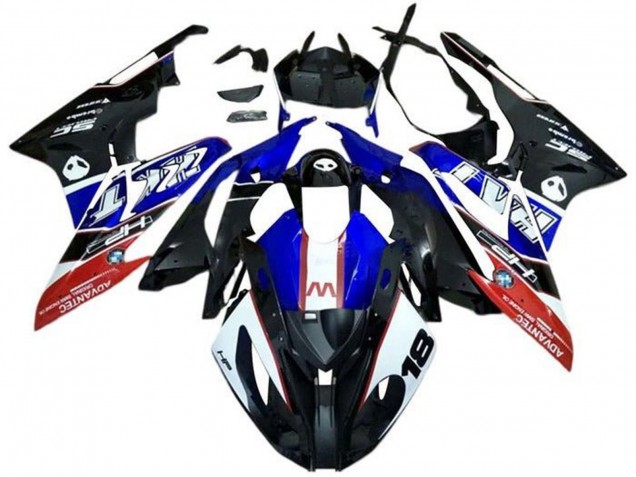 2017-2018 BMW S1000RR Motorcycle Fairings - White Blue Red Matte Black UK Manufacturers