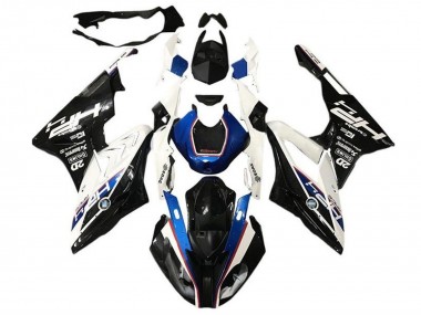 2017-2018 BMW S1000RR Motorcycle Fairings - White Blue Glossy Black HP UK Manufacturers