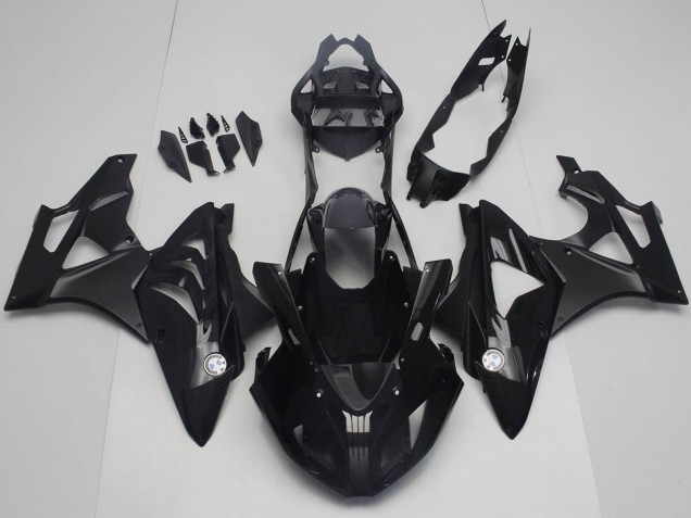 2017-2018 BMW S1000RR Motorcycle Fairings - Glossy Black Matte Black UK Manufacturers