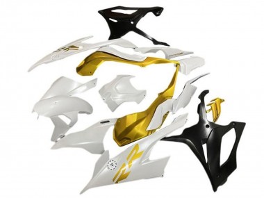 2019-2022 BMW S1000RR Motorcycle Fairings - White Gold Matte Black UK Manufacturers