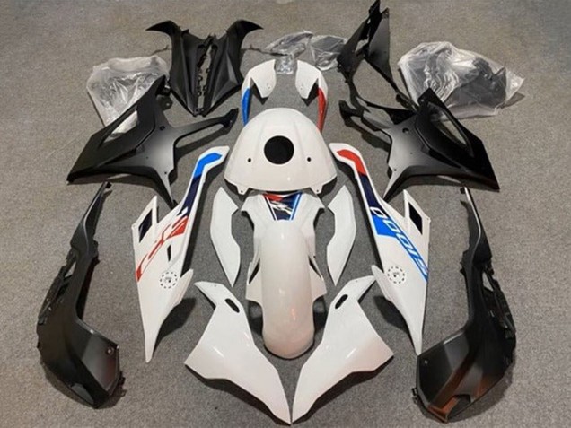 2019-2022 BMW S1000RR Motorcycle Fairings - Glossy White Matte Black Blue UK Manufacturers