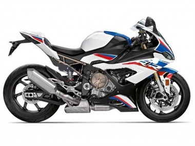 2019-2022 BMW S1000RR Motorcycle Fairings - White Blue Red Stripe UK Manufacturers