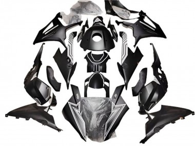 2019-2022 BMW S1000RR Motorcycle Fairings - Matte Black White Lines UK Manufacturers
