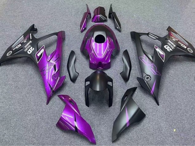 2019-2022 BMW S1000RR Motorcycle Fairings - Matte Black Purple UK Manufacturers