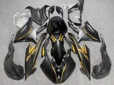 2019-2022 BMW S1000RR Motorcycle Fairings - Matte Black Gold UK Manufacturers