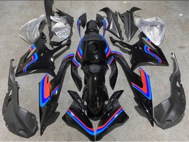 2019-2022 BMW S1000RR Motorcycle Fairings - Black Double Blue Red UK Manufacturers